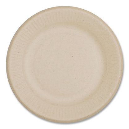 World Centric® Fiber Plates, 6" dia, Natural, 20/Pack (WORPLRTSCU6)