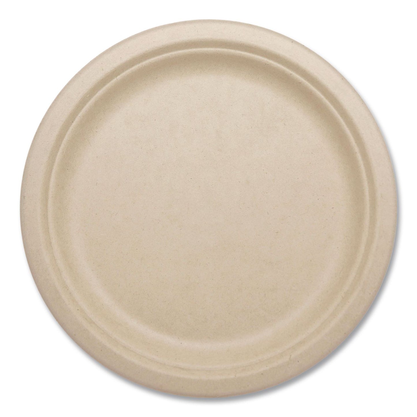 World Centric® Fiber Plates, 9" dia, Natural, 20/Pack (WORPLRTSCU9)