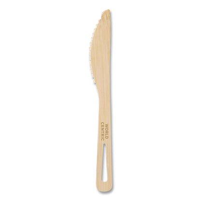 World Centric® Bamboo Cutlery, Medium Heavyweight, Knife, Paper, Natural, 24/Pack (WORKNBBR)