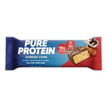Pure Protein Sundae Cone Protein Bar, 1.76 oz Bar, 6/Box (PUNNRN00113)