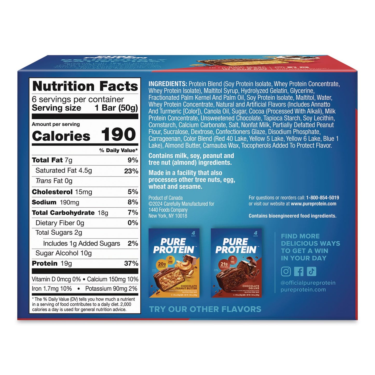 Pure Protein Sundae Cone Protein Bar, 1.76 oz Bar, 6/Box (PUNNRN00113)