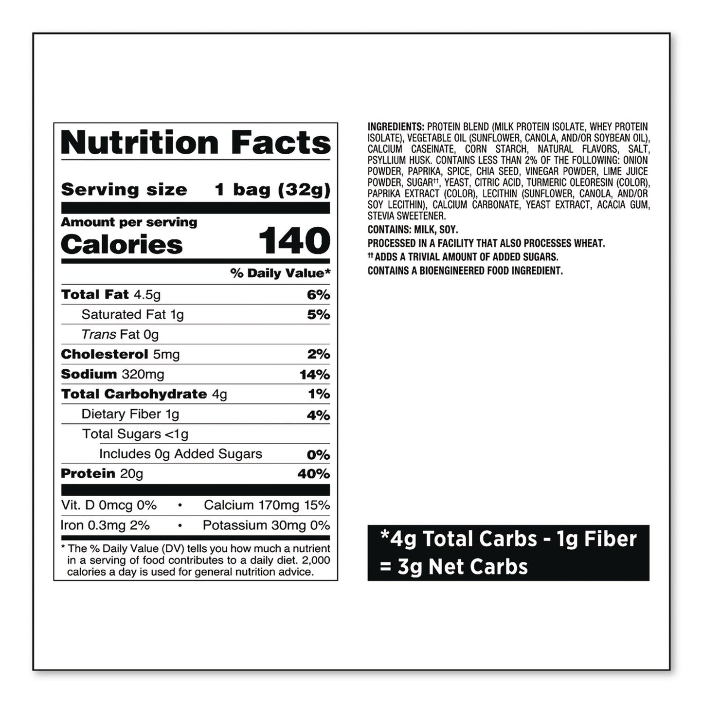 Quest® Chili Lime Tortilla Style Protein Chips, 1.1 oz Bag, 8/Carton (QCCQUN01028)