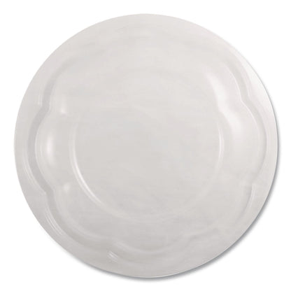 World Centric® PLA Salad Bowl Lids, 6.8" dia x 0.8" h, Clear, Plastic, 600/Carton (WORSBLCS32)