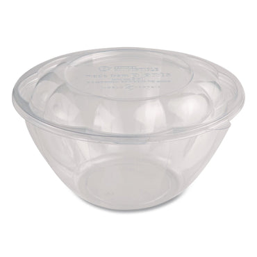 World Centric® PLA Salad Bowls, 32 oz, 6.7" dia x 3.3" h, Clear, Plastic, 600/Carton (WORSBCS32)