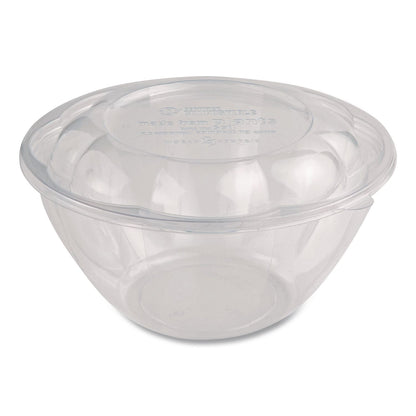 World Centric® PLA Salad Bowls, 32 oz, 6.7" dia x 3.3" h, Clear, Plastic, 600/Carton (WORSBCS32)