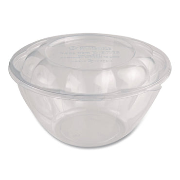 World Centric® PLA Salad Bowl Lids, 6.8" dia x 0.8" h, Clear, Plastic, 600/Carton (WORSBLCS32)