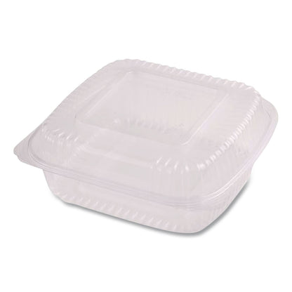 World Centric® PLA Hinged Clamshells, 19 oz, 5.9 x 6.4 x 3.5, Clear, Plastic, 500/Carton (WORKLCS6N)