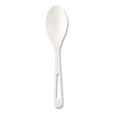 World Centric® TPLA Cutlery, Medium Heavyweight, Spoon, Plastic, Light Beige, 24/Pack (WORSPPSR)