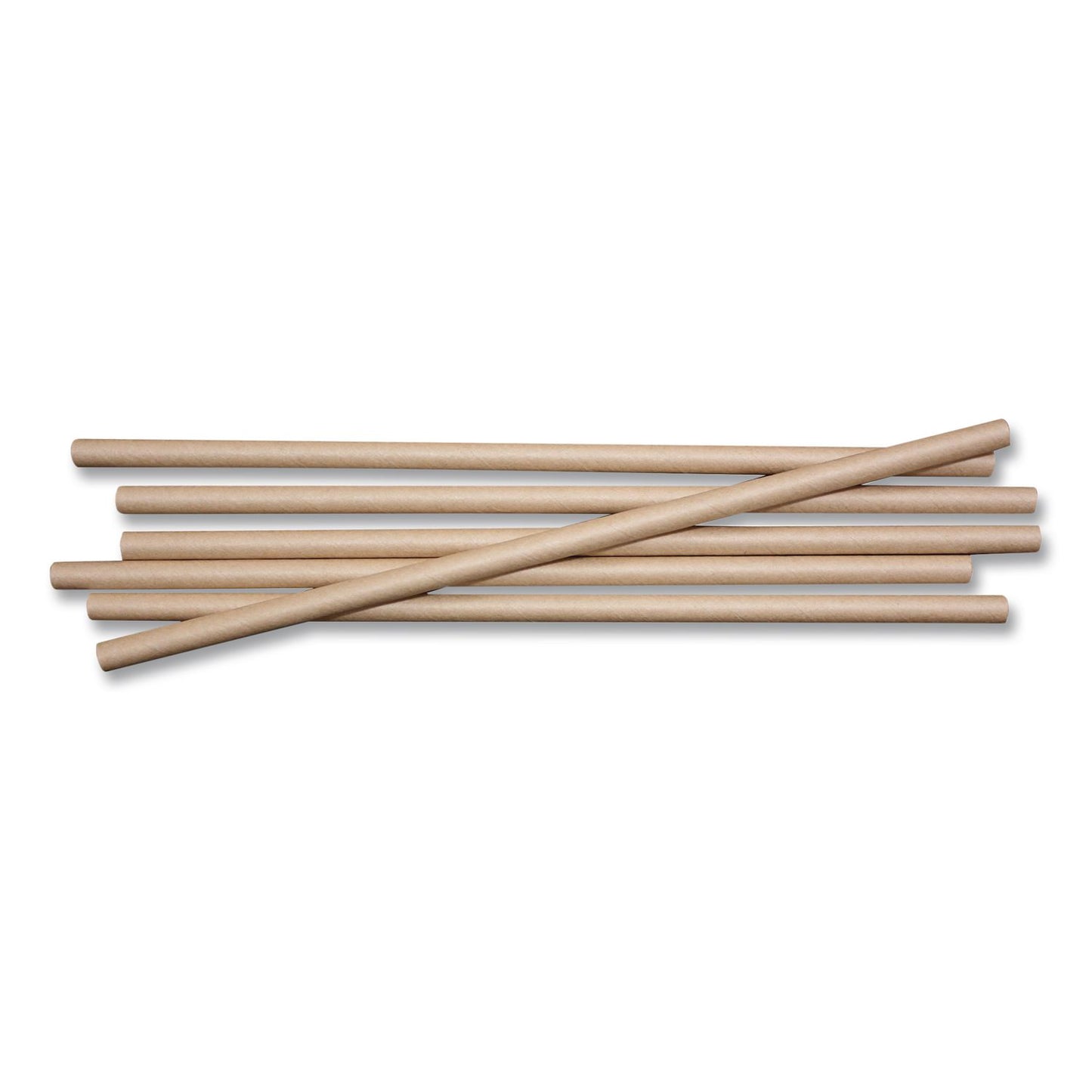 World Centric® Kraft Paper Straws, 8", Brown, 50/Pack (WORSTRTPA8K)