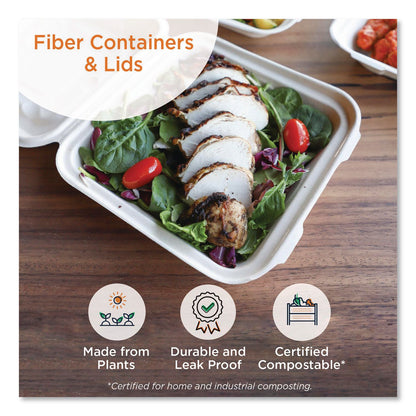 World Centric® Laminated Fiber Containers, 20 oz, 6.7 x 8.7 x 1.7, Natural, Sugarcane Fiber, 400/Carton (WORCTSC20LLF)