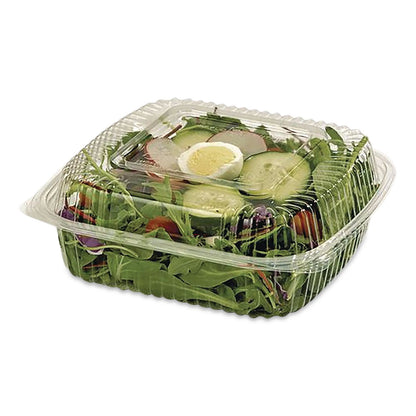 World Centric® PLA Hinged Clamshells, 19 oz, 5.9 x 6.4 x 3.5, Clear, Plastic, 500/Carton (WORKLCS6N)