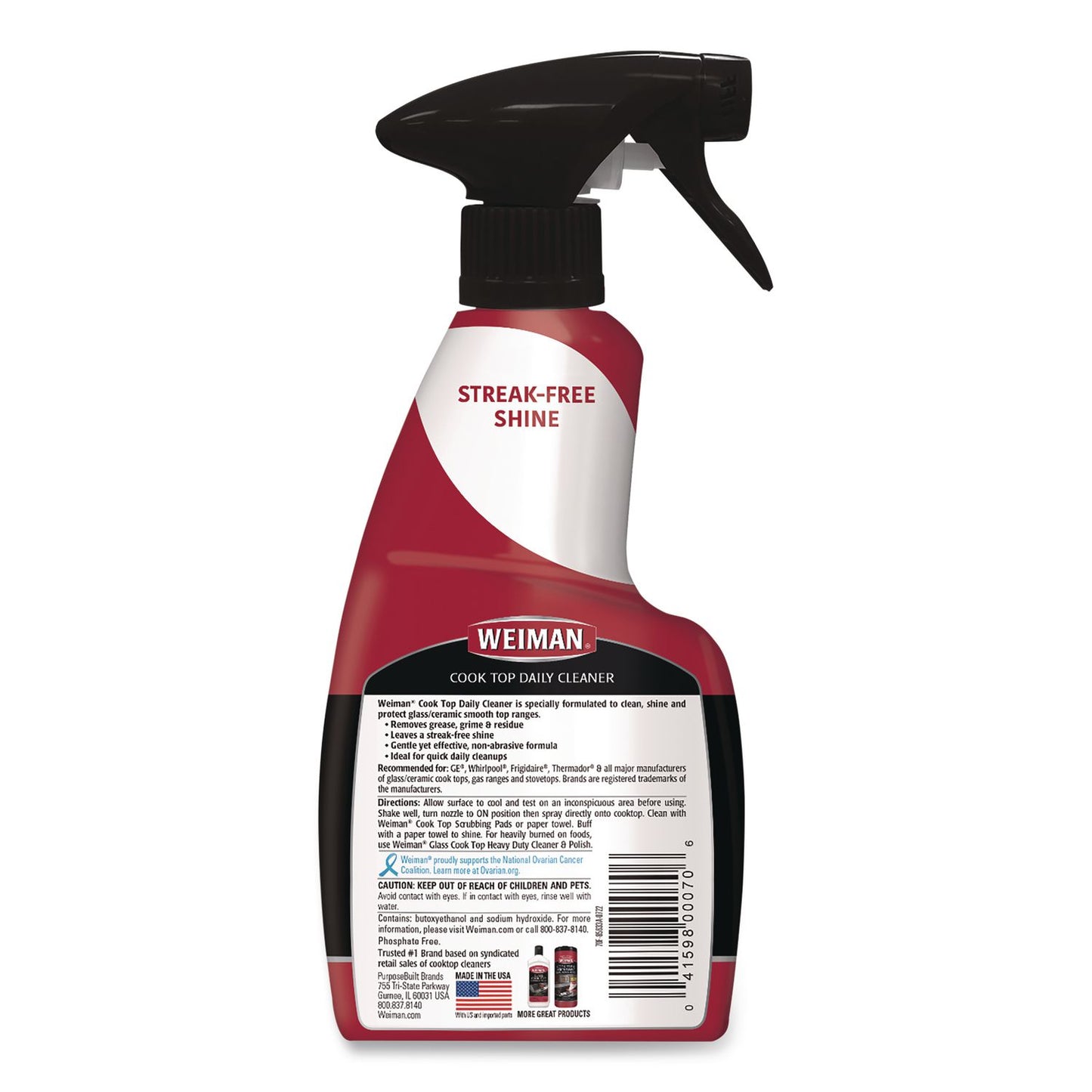 WEIMAN® Daily Cooktop Cleaner, 12 oz Spray Bottle (WMN70F)
