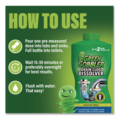 WEIMAN® Green Gobbler Drain Clog Dissolver, 31 oz Bottle (WMNG8015J)