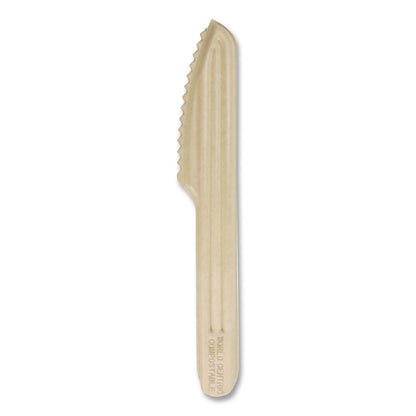 World Centric® NoTree Cutlery, Light Mediumweight, Knife, Paper, Natural, 1,000/Carton (WORKNNT6)