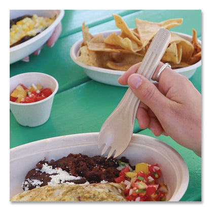 World Centric® NoTree Cutlery, Light Mediumweight, Spork, Paper, Natural, 1,000/Carton (WORRKNT6)