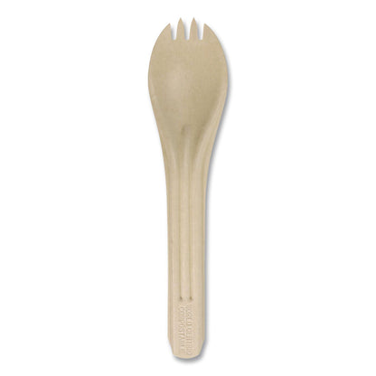 World Centric® NoTree Cutlery, Light Mediumweight, Spork, Paper, Natural, 1,000/Carton (WORRKNT6)