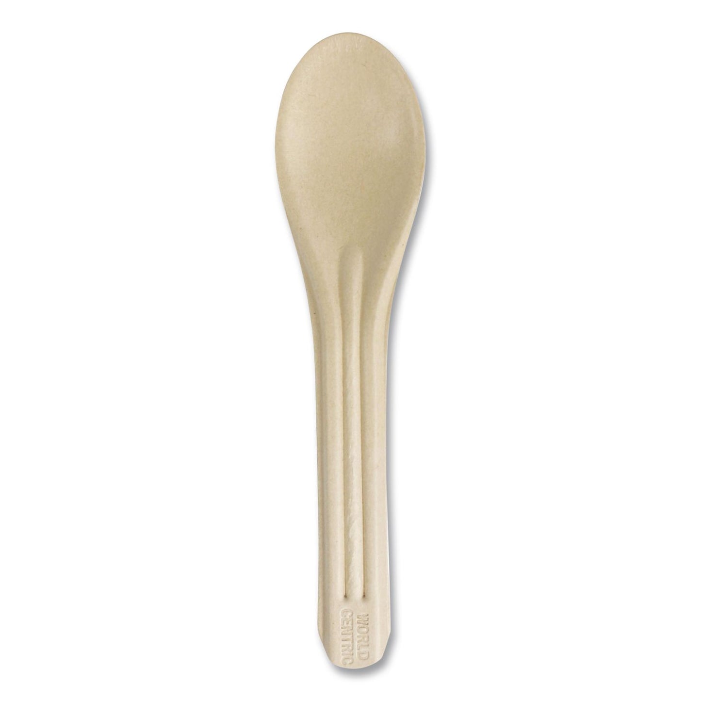 World Centric® NoTree Cutlery, Light Mediumweight, Spoon, Paper, Natural, 1,000/Carton (WORSPNT6)