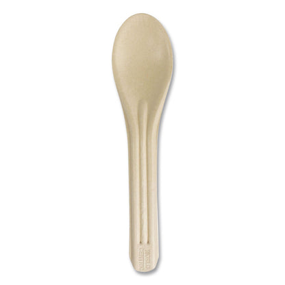 World Centric® NoTree Cutlery, Light Mediumweight, Spoon, Paper, Natural, 1,000/Carton (WORSPNT6)