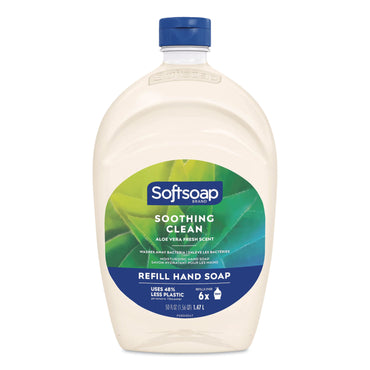 Softsoap® Moisturizing Hand Soap Refill with Aloe, Fresh Scent, 50 oz, 3/Carton (CPC61046117)