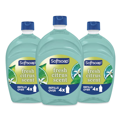Softsoap® Antibacterial Liquid Hand Soap Refill, Fresh Scent, 50 oz, Green, 3/Carton (CPC61048193)