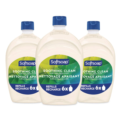 Softsoap® Moisturizing Hand Soap Refill with Aloe, Fresh Scent, 50 oz, 3/Carton (CPC61046117)