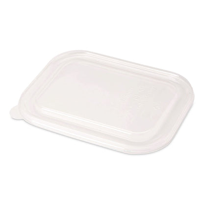 World Centric® PLA Lids for Fiber Containers, 6.3 x 8.2 x 0.5, Clear, Plastic, 400/Carton (WORTRLCS8)