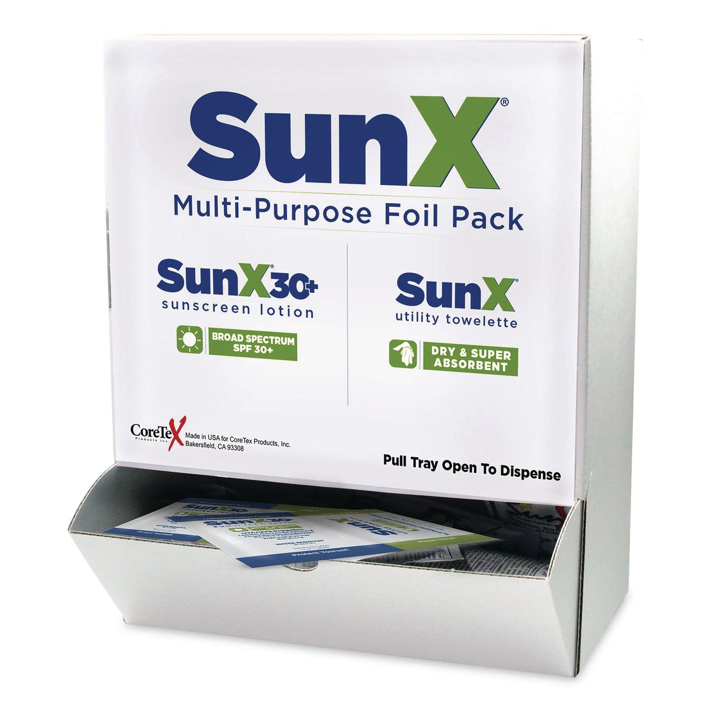 SUREFILL™ SunX30 Sunscreen Lotion and Wipe Packet with Dispenser Box, 0.25 oz, 50 Packets (AOH91661)