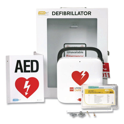 CARDIACT™ LIFEPAK CR2 Fully-Automatic, USB, English Handle, Alarmed Cabinet (AOHCAP12CR2)