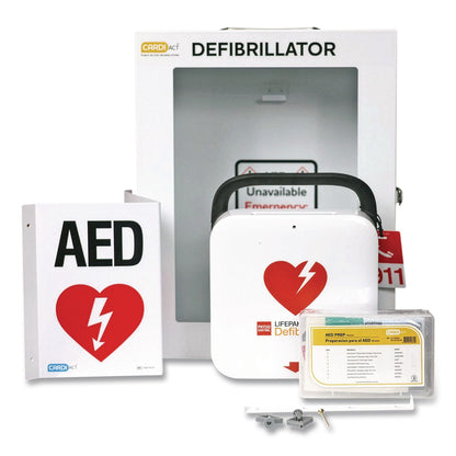 CARDIACT™ LIFEPAK CR2 Semi-Automatic, Cellular, English, Handle, Alarmed Cabinet (AOHCAP8CR2)