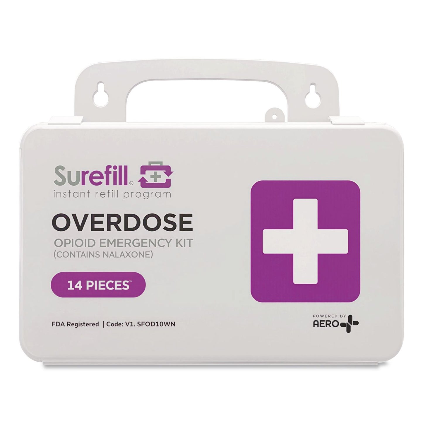 SUREFILL™ Opioid Overdose Kit, Plastic Case, 11 Pieces (AOHSFOD10WN)
