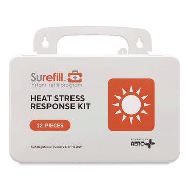 SUREFILL™ Heat Stress Kit - Medium Plastic Case, 12 Pieces (AOHSFHS10W)
