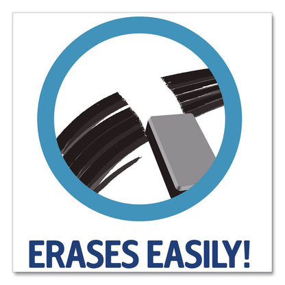 Avery® MARKS A LOT Desk-Style Dry Erase Markers, Broad Chisel Tip, Blue, Dozen (AVE24406DZ)