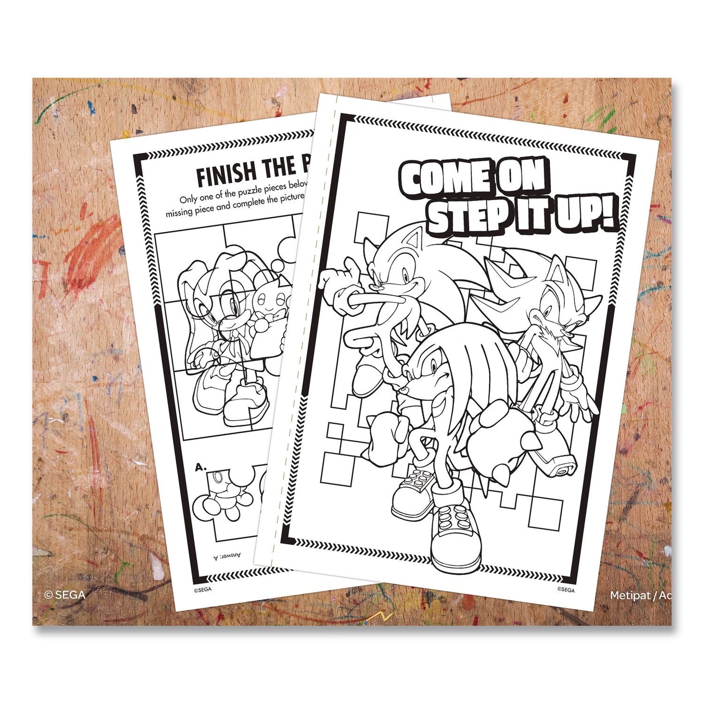 Bendon® Sonic Jumbo Coloring and Activity Book, Ages 3 and Up, 64 Pages (BDP61314)