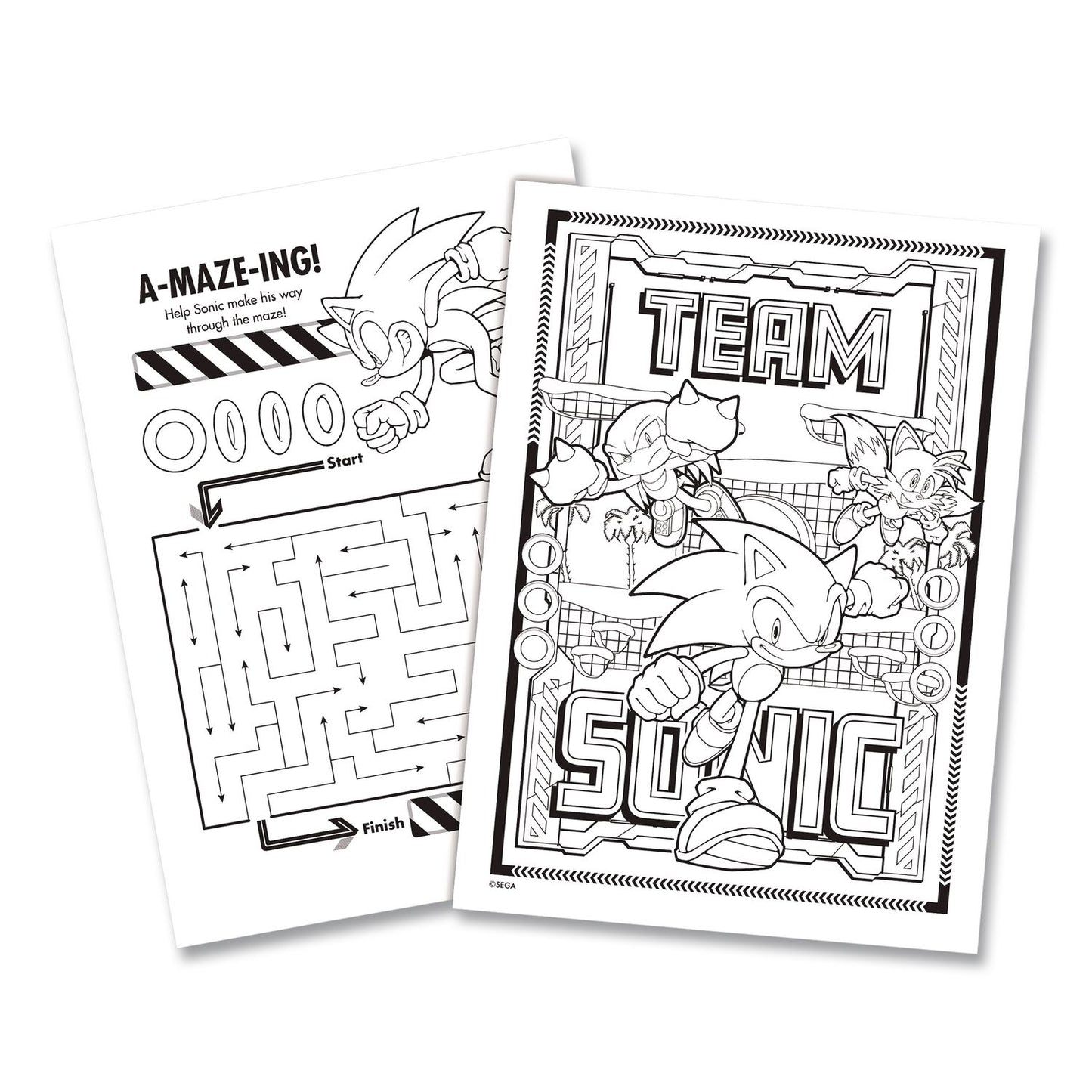 Bendon® Sonic Jumbo Coloring and Activity Book, Ages 3 and Up, 64 Pages (BDP61314)