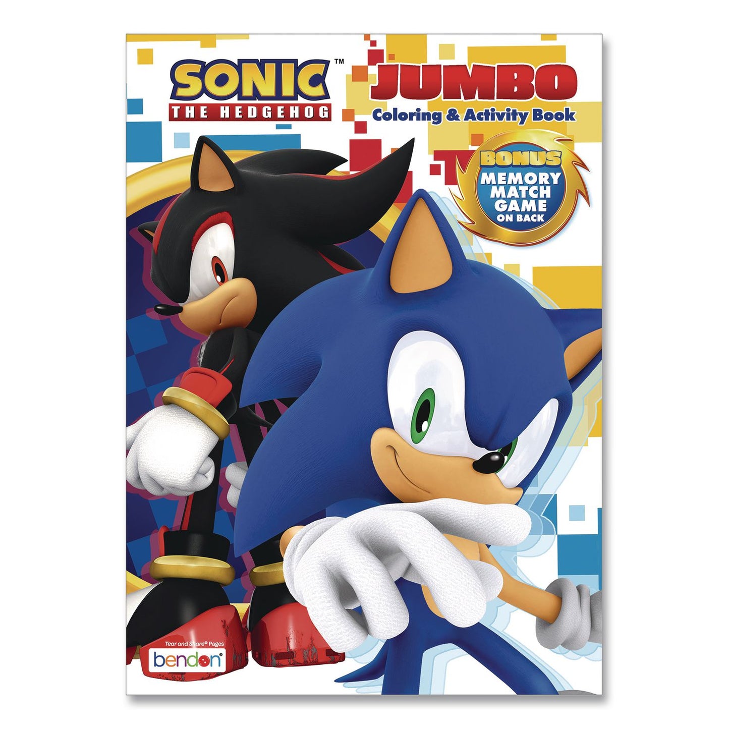 Bendon® Sonic Jumbo Coloring and Activity Book, Ages 3 and Up, 64 Pages (BDP61314)