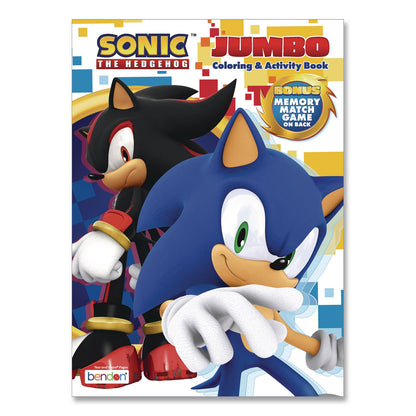 Bendon® Sonic Jumbo Coloring and Activity Book, Ages 3 and Up, 64 Pages (BDP61314)