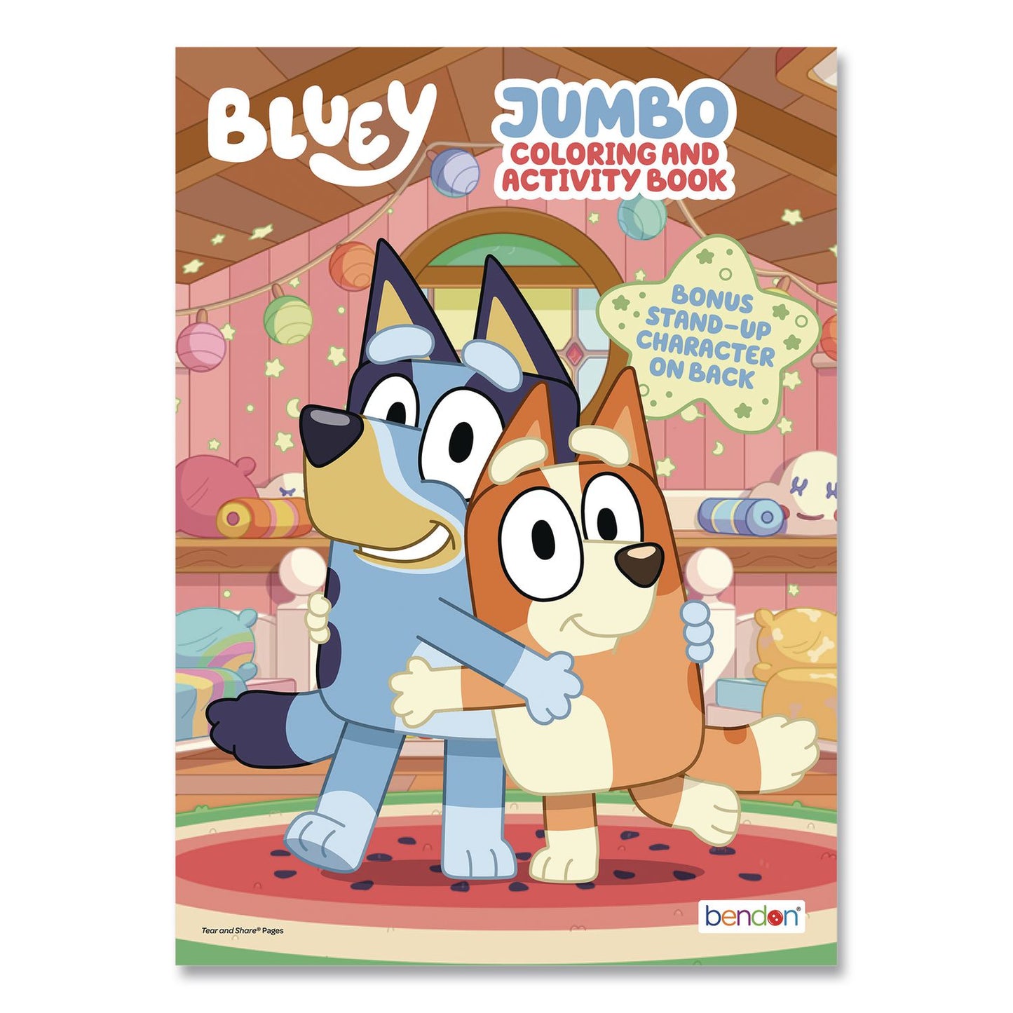 Bendon® Bluey Jumbo Coloring and Activity Book, Ages 3 and Up, 64 Pages (BDP63350)