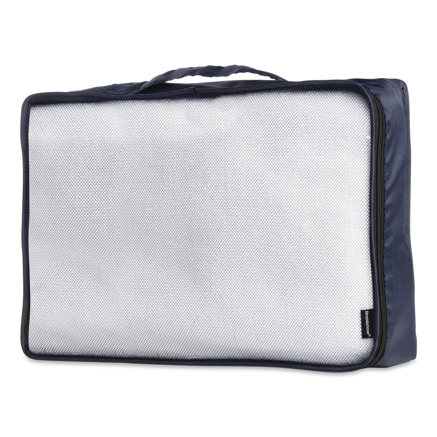 Brookstone® 4-Piece Packing Cube Set, Assorted Sizes, Navy (BKTBOLP0002)