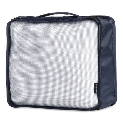 Brookstone® 4-Piece Packing Cube Set, Assorted Sizes, Navy (BKTBOLP0002)