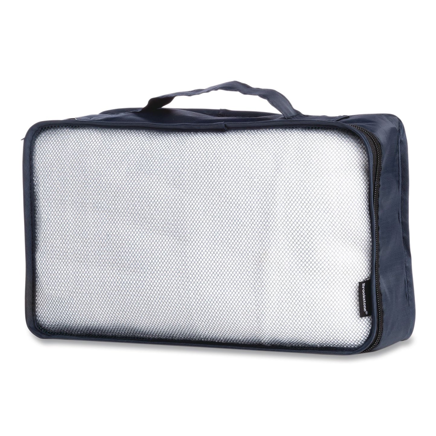 Brookstone® 4-Piece Packing Cube Set, Assorted Sizes, Navy (BKTBOLP0002)