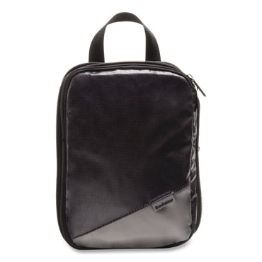 Brookstone® Two-Piece Compression Luggage Cubes, 10 x 7 x 1.25/14 x 10 x 1.25, Black (BKTBOLP0006)