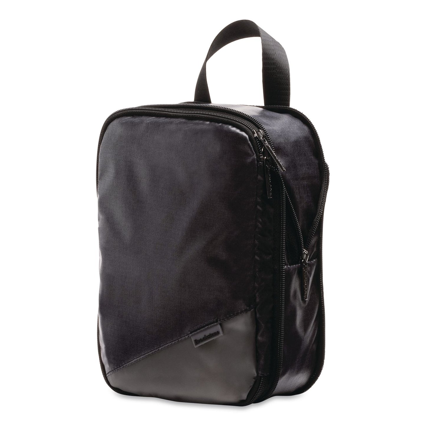 Brookstone® Two-Piece Compression Luggage Cubes, 10 x 7 x 1.25/14 x 10 x 1.25, Black (BKTBOLP0006)