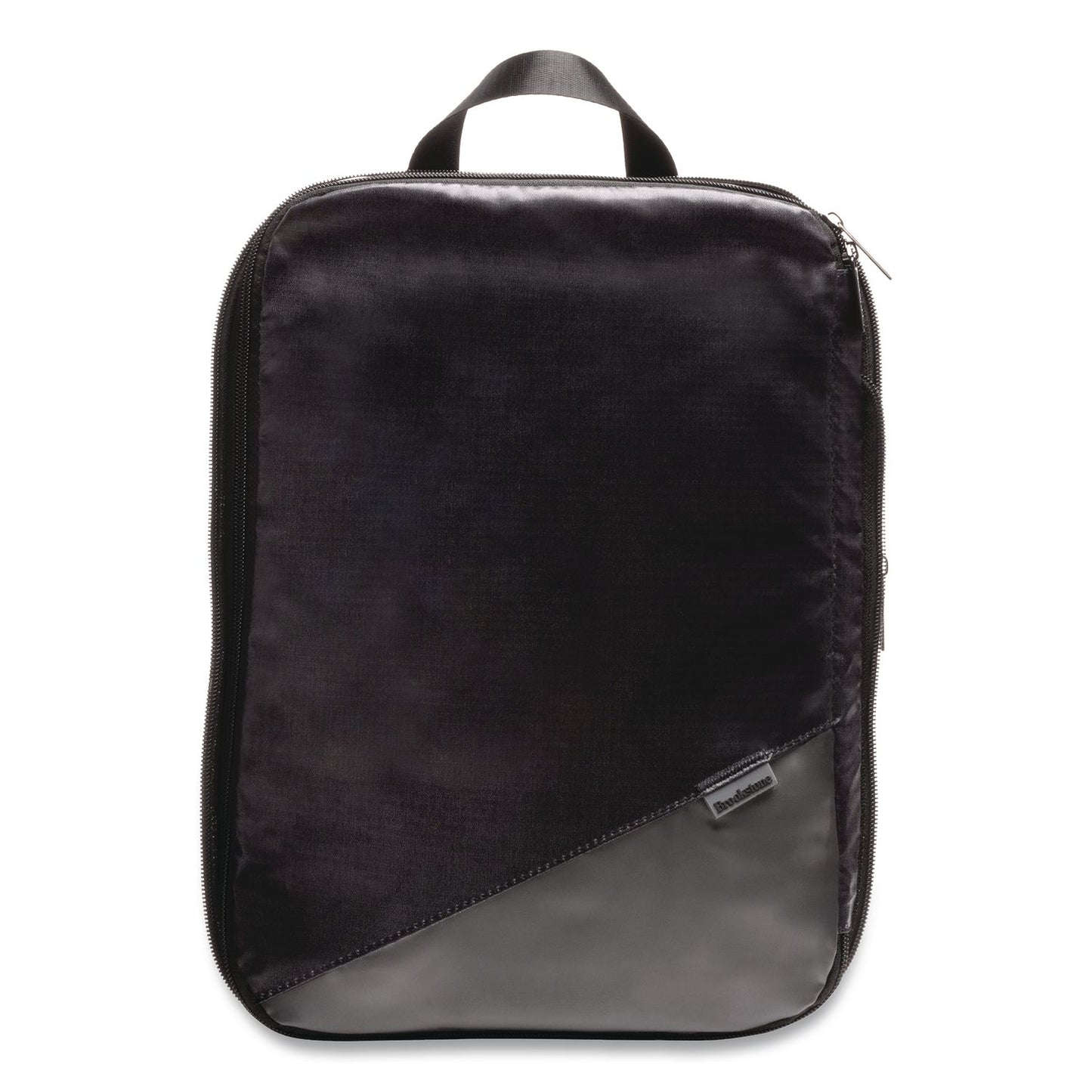 Brookstone® Two-Piece Compression Luggage Cubes, 10 x 7 x 1.25/14 x 10 x 1.25, Black (BKTBOLP0006)