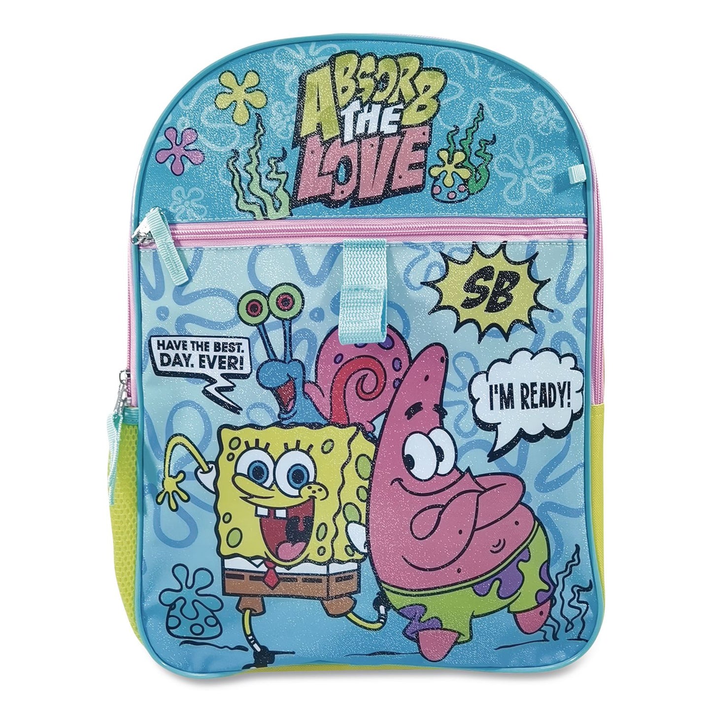 Bioworld® Spongebob 5-Piece Backpack Set, 12 x 5 x 16, Multicolor (BWRB1Y8LAQSPOIR)
