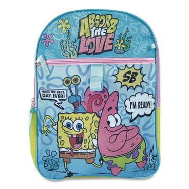 Bioworld® Spongebob 5-Piece Backpack Set, 12 x 5 x 16, Multicolor (BWRB1Y8LAQSPOIR)