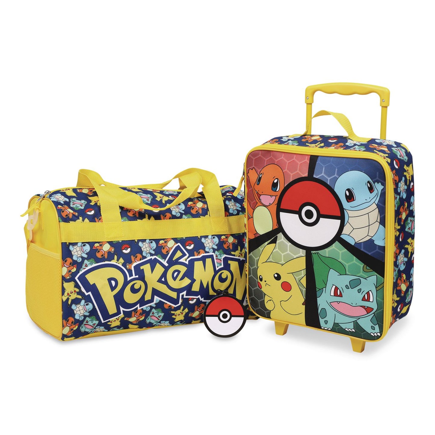 Bioworld® Three-Piece Pokemon Carry-On Luggage Set, 11.75 x 6 x 14 (BWRDBY6SRZPOKPP)