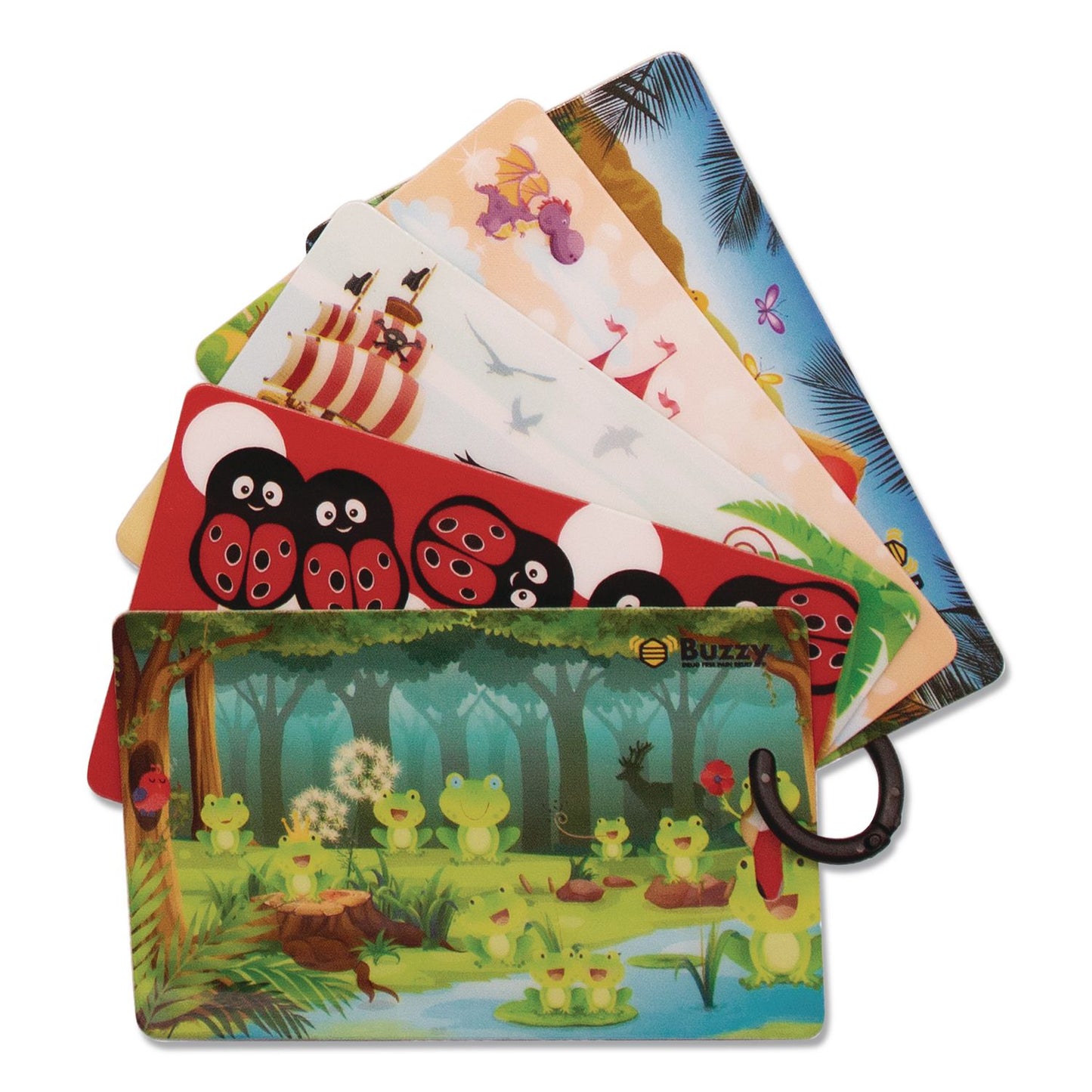 Buzzy® DistrACTION Flash Cards. All Ages, 3.4 x 2.5, 5 Cards/Set, 4 Sets/Pack (BZYDTCSET)