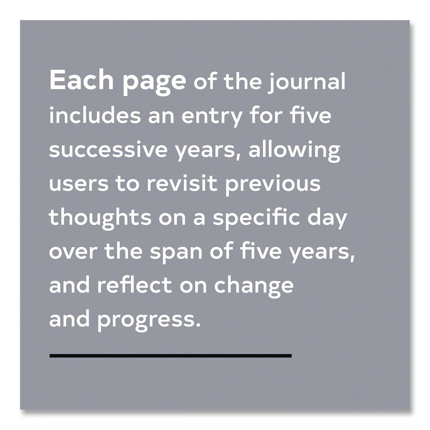 CHRONICLE BOOKS Guided Journal: One Line a Day, A Five-Year Memory Book, Tan Cover, (372) 6.12 x 3.75 Sheets (CHB978145217479)