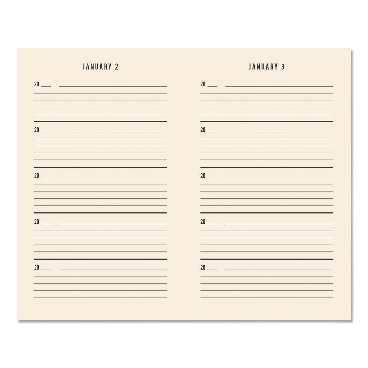 CHRONICLE BOOKS Guided Journal: One Line a Day, A Five-Year Memory Book, Tan Cover, (372) 6.12 x 3.75 Sheets (CHB978145217479)