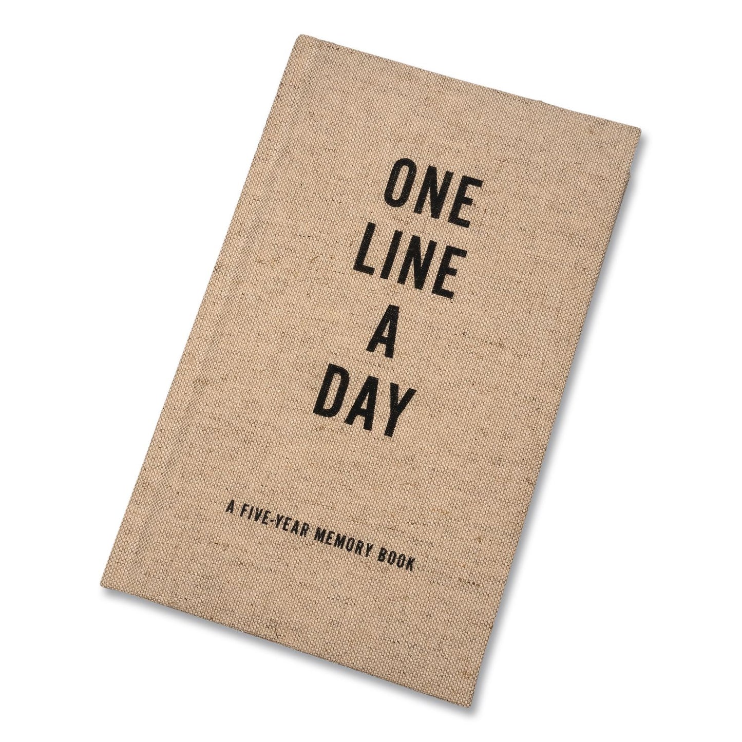 CHRONICLE BOOKS Guided Journal: One Line a Day, A Five-Year Memory Book, Tan Cover, (372) 6.12 x 3.75 Sheets (CHB978145217479)